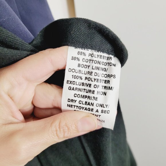 Weatherman Vintage Navy Blue Cotton Blend Full Length Trench Coat Jacket Lined - Picture 13 of 14